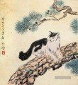 Xu Beihong Katze alte China Tinte